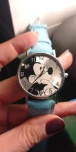 7 colores lindo reloj de cuarzo, de dibujos animados reloj de pulsera niños reloj de cuero relojes de Mickey niños niño mujeres niñas