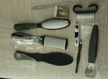 Juego de Herramientas de pedicura 10 en 1, producto para eliminar la piel muerta, para el cuidado de los pies de las uñas, acero inoxidable