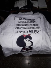 Camisetas estampadas Kawaii de Manga Mafalda para mujer, camisetas de dibujos animados, camisetas de Anime Grunge, camisetas de Hip Hop Unisex