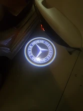Luz de fantasma para puerta de coche, emblema, proyector láser, lámpara de bienvenida, Luces de cortesía, para Mercedes Benz AMG Clase C, W204, C200, C230, C260