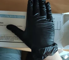 10-100 uds desechables guantes de nitrilo guantes de trabajo de preparación de alimentos de cocina guantes/cocina impermeable servicio de limpieza guantes negro