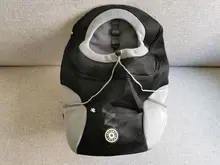 Doble hombro portátil de viaje mochila al aire libre bolsa de transporte perro mascota frente perro bolsa de malla de mochila de la cabeza, suministros para mascotas