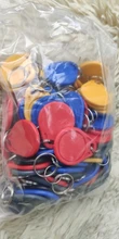 LLavero de etiqueta UID RFID para Mif 1k s50 100 MHz, bloque grabable 0 HF ISO14443A usado para copiar tarjetas, 13,56 Uds.