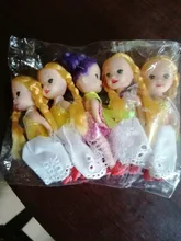 Muñeca pequeña con vestido y zapatos para niñas, juguete de 11CM, 5 uds.