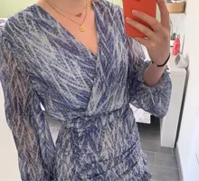 Vestido con estampado de piel de serpiente para mujer, vestido sexy con volantes, manga linterna y cuello de pico, para primavera y otoño, 2020