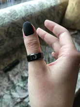 Letdiffery Luna Simple sol par anillos para amante negro de acero inoxidable de los hombres de las mujeres anillo de boda regalos del Día de San Valentín