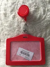 Soporte para tarjeta de identificación de enfermera, soporte con carretes de placa retráctil, Clip de placa con nombre, suministros escolares de oficina, color caramelo, estilo horizontal