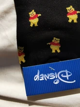 Disney-Calcetines de algodón con diseño de Mickey / Minnie / Pooh para mujer, medias de color sólido, transpirables, para adultos, 1 par