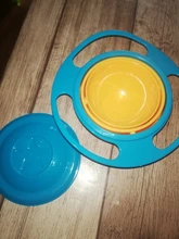 Tazón universal tipo Gyro a prueba de derrames para niños, plato giratorio infantil con diseño, práctico con rotación de 360 grados, platos de alimentación sólidos