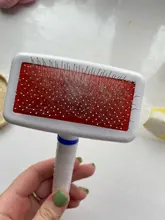 Peine de aguja de acero para perros y gatos, cepillo de limpieza, rastrillo, herramientas de masaje, accesorios para mascotas