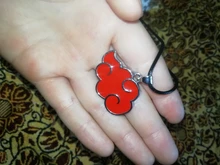 Collar con colgante de nube roja para mujer, accesorios de Anime japonés, Cosplay de Ninja de Konoha Village Akatsuki Itachi, joyería para hombre