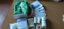 Mini Kit de primeros auxilios verde para acampada, bolsa de primeros auxilios para coche, paquete de tratamiento de emergencia para supervivencia en exteriores, 121 Uds.