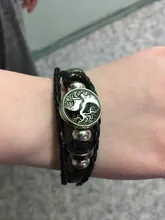 Yin Yang Tai Chi pulsera de cuerda blanco y negro trenzado brazalete brazaletes de cuero para las mujeres de los hombres