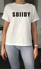 Camiseta informal con estampado de letras para mujer, Camiseta básica de manga corta Bts de gran tamaño, Camiseta holgada de verano
