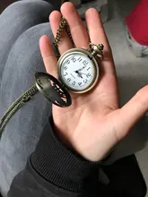Reloj de bolsillo de cuarzo con movimiento de engranaje hueco, colgante de bronce Steampunk antiguo, regalo con reloj de bolsillo con cadena Fob, regalo para niños