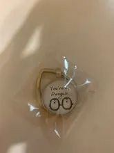 You Are My Penguin-Colgante de cúpula de cristal en forma de corazón, llavero, bricolaje, amantes de la joyería, regalo de cumpleaños