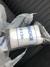 6 rollos/lote de vendaje elástico PBT de 5cm x 4,5 m, Kit de primeros auxilios, vendaje de gasa, vendaje médico para cuidados de emergencias, vendaje para heridas