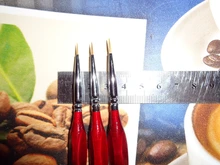 3 uds. De pinceles de pintura en miniatura, Pelo de lobo profesional de detalles finos 0 ~ 000, envío directo