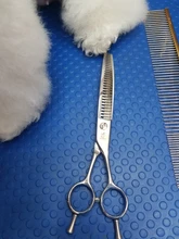 Fenice-Tijeras profesionales de peluquería para perros, tijeras de adelgazamiento curvado para cara y cuerpo, 7,0/7,5 pulgadas, JP 440C, alta calidad