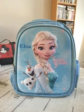 Mochila escolar de dibujos animados de Disney, Elsa, Sofía, para niñas y adolescentes, Mochila de princesa ortopédica Infantil