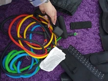 Bandas de resistencia para tirar de la cuerda, conjunto deportivo para hacer ejercicio, bandas elásticas de goma para entrenamiento en casa, gimnasio elástico de entrenamiento