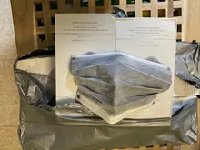 Mascarilla de 5 capas FFP2 KN95, Máscara protectora gris, antipolvo, anticontaminación, Fpp2, aprobada por la CE