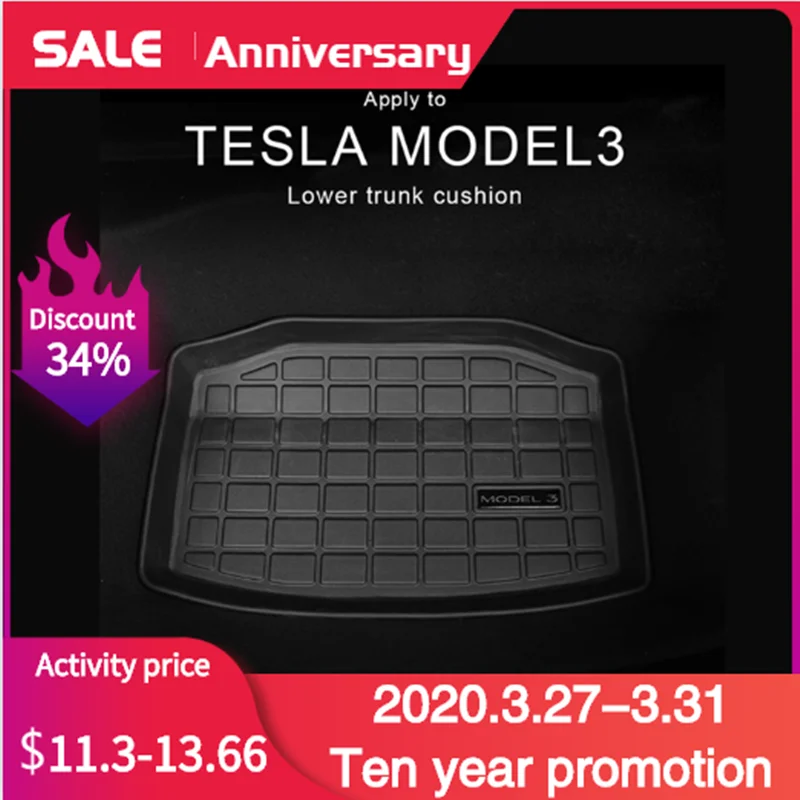 For Tesla Model 3 2017-2019 1PC Waterproof Front Trunk Floor Mat TPE Material Cargo Tray Anti-dust Boot Cargo Liner Black
For Tesla Model 3 2017-2019 1PC Waterproof Front Trunk Floor Mat TPE Material Cargo Tray Anti-dust Boot Cargo Liner Black