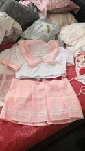 OJBK Rosa Sexy chica de la Escuela de la Marina trajes de marinero DDLG minifalda de traje de las mujeres Lencería Cosplay uniforme de estudiante de moda 0631
