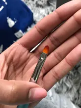 BQAN-pinceles para Gel UV, ovalados, acrílico, diseño de construcción de uñas, herramientas de madera, pluma de pincel para arte de uñas, dibujo de pintura, n. ° 6