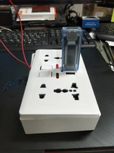 Delviz-Toma de corriente de pared con 5 orificios, enchufe Usb estándar europeo, Panel empotrado gris, doble puerto USB 2.1A, CA 110-250V, toma de corriente de Reino Unido, Universal