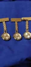 Reloj personalizado grabado con tu nombre, de acero inoxidable Pin de solapa, broche de bolsillo de alta calidad, Fob, reloj de enfermera