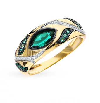 Gold ring with emeralds and diamonds sunlight sample 585 Jewelry set
Gold ring with emeralds and diamonds sunlight sample 585 Jewelry set