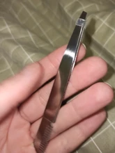 Pinzas para cejas, 1 Uds. Con cepillo para cejas, peine de acero inoxidable, pinzas de extensión de pestañas, párpados dobles, Clip para Pinzette