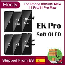 EK Pro – ensemble écran tactile OLED 3D de remplacement, pour iphone X XS XS MAX 11 Pro Max=