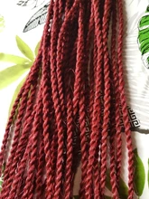 Trenzas de ganchillo para mujer, cabello sintético de color negro, ombré, marrón, senegalés, 30 hebras