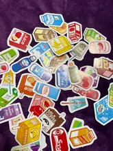 45 Uds pegatinas de papel Washi de jugo de fruta de etiqueta adhesiva Decoración Adhesivo para álbum de recortes planificador álbum diario