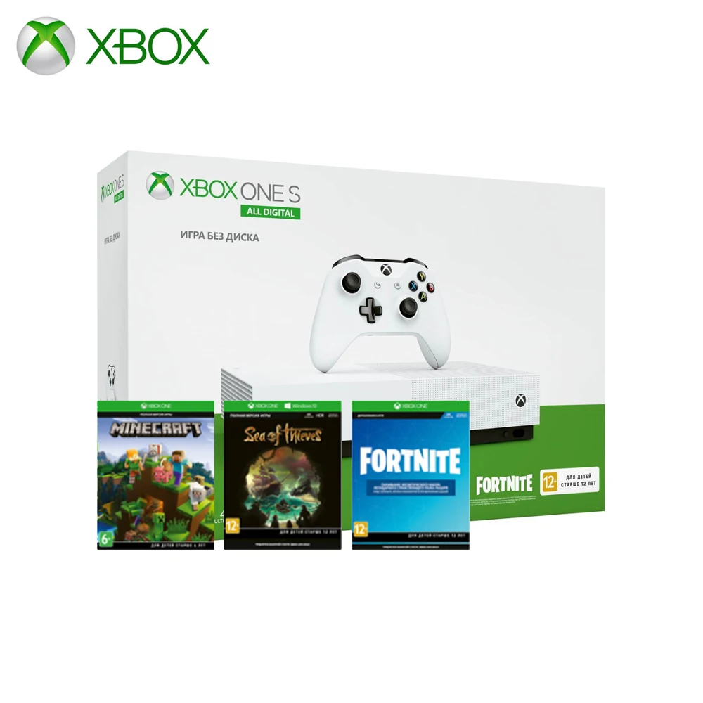 Игровая консоль Xbox One S 1TB All Digital SOT Minecraft Fortnite|Игровые консоли| |