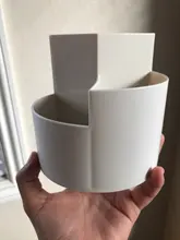 MINKYS-organizador multifuncional de 3 rejillas, soporte de escritorio para lápiz giratorio de 360 grados, gran capacidad, caja de lápices para Colegio, papelería