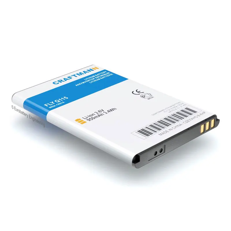 Craftmann Battery (Li-ion, 950mAh) for FLY B501, MC180 DESIRE, MC181, Q115 (BL4215)
Craftmann Battery (Li-ion, 950mAh) for FLY B501, MC180 DESIRE, MC181, Q115 (BL4215)