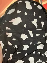 Mochila de lona con estampado de leche de vaca para mujer, mochila escolar para uso diario para estudiantes y niñas, accesorios para exteriores, suministros
