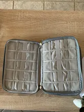 Caja organizadora de relojes de viaje con 18 ranuras para Apple Watch, caja de almacenamiento de correa de reloj, doble capa