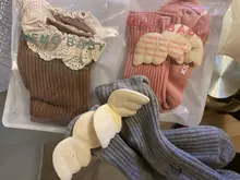 Calcetines hasta la rodilla para niñas pequeñas, calcetín de algodón, con alas de Ángel, Color caramelo, para verano y otoño