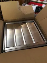 Extractor Dryer Grill Ventilation-Cover Duct Outlet Tumble Stainless-Steel 100mm Square