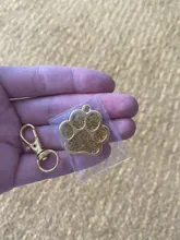 Placa de identificación personalizada con huella de perro, accesorio para Collar, placa de identificación