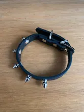 Collar Gato genial con tachuelas de cuero para perros pequeños, medianos, Chihuahua, 5 colores