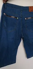 2019 CHOLYL los hombres pantalones cortos de mezclilla de buena calidad pantalones vaqueros cortos de algodón de los hombres de pantalones cortos rectos de tela vaquera hombre azul pantalón corto Casual Jeans 28-38