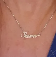 Cadena con colgante plata de primera ley nombre personalizado para mujer, collar, gargantilla, plata esterlina 925, placa personalizable, letras, regalo de navidad para novia