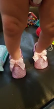 Zapatillas de primeros pasos para bebé, zapatos con lazo de princesa de PU, corazón amoroso, lazo con cordones, suela de cuna brillante, 2019