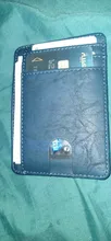 THINKTHENDO Slim RFID bloqueo billetera de cuero titular de la tarjeta de crédito monedero de dinero de caso para el caso de los hombres las mujeres 2020 bolsa de moda 11.5x8x0.5cm