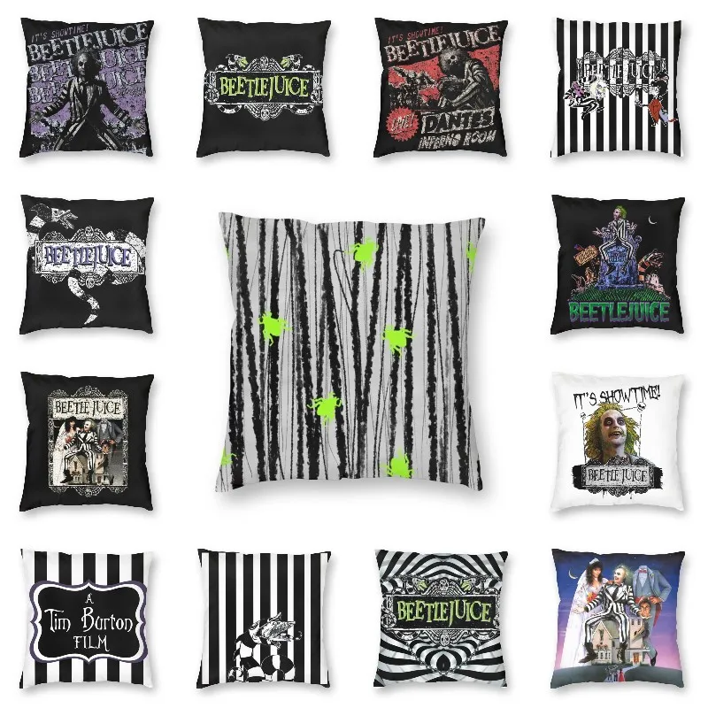 Наволочки с рисунком на Хэллоуин от Beetlejuice, украшение для гостиной и дома, постельные подушки с рисунком Тима Бёртона, квадратная наволочка
Наволочки с рисунком на Хэллоуин от Beetlejuice, украшение для гостиной и дома, постельные подушки с рисунком Тима Бёртона, квадратная наволочка
